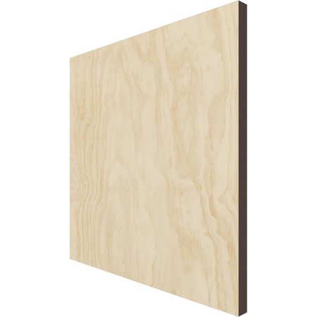 Ekena Millwork 7 3/4W x 7 3/4H x 3/8T Wood Hobby Board, Birch HBW08X08X375ABI